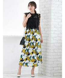 fifth | 【星玲奈プロデュース】プリーツフラワーロングスカート(スカート)