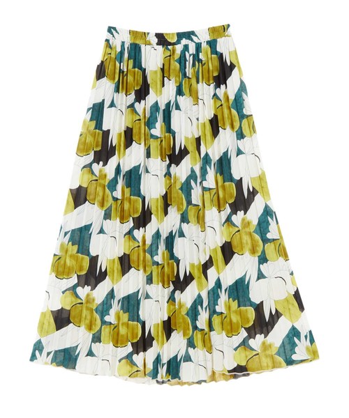 fifth（フィフス）の「プリーツフラワーロングスカート（スカート・レディース・レッド/イエロー/グリーン・MEDIUM）」の7枚目の写真