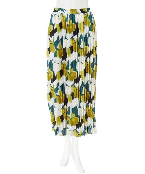 fifth（フィフス）の「プリーツフラワーロングスカート（スカート・レディース・レッド/イエロー/グリーン・MEDIUM）」の9枚目の写真