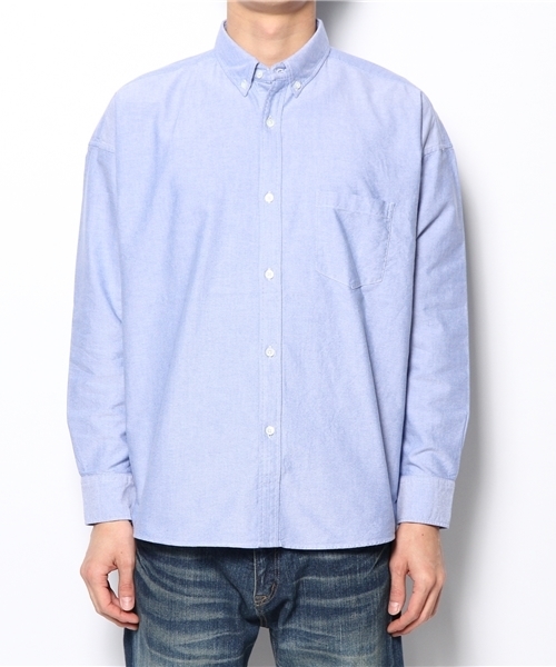 BEAMS（ビームス）の「○BEAMS / ビッグシルエット ボタンダウンシャツ（シャツ/ブラウス・メンズ・ホワイト/ブルー・MEDIUM/LARGE）」の11枚目の写真