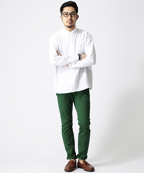 BEAMS（ビームス）の「○BEAMS / ビッグシルエット ボタンダウンシャツ（シャツ/ブラウス・メンズ・ホワイト/ブルー・MEDIUM/LARGE）」の12枚目の写真