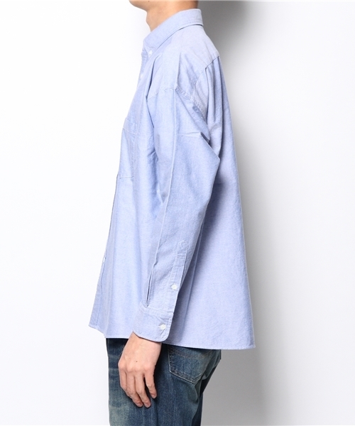 BEAMS（ビームス）の「○BEAMS / ビッグシルエット ボタンダウンシャツ（シャツ/ブラウス・メンズ・ホワイト/ブルー・MEDIUM/LARGE）」の7枚目の写真