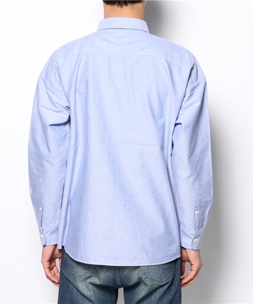 BEAMS（ビームス）の「○BEAMS / ビッグシルエット ボタンダウンシャツ（シャツ/ブラウス・メンズ・ホワイト/ブルー・MEDIUM/LARGE）」の8枚目の写真