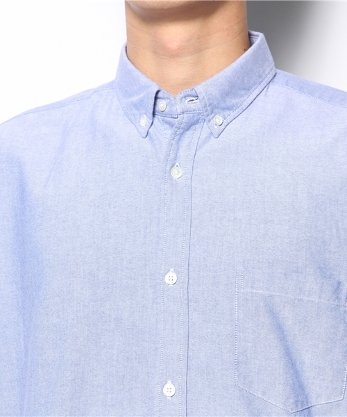 BEAMS（ビームス）の「○BEAMS / ビッグシルエット ボタンダウンシャツ（シャツ/ブラウス・メンズ・ホワイト/ブルー・MEDIUM/LARGE）」の9枚目の写真