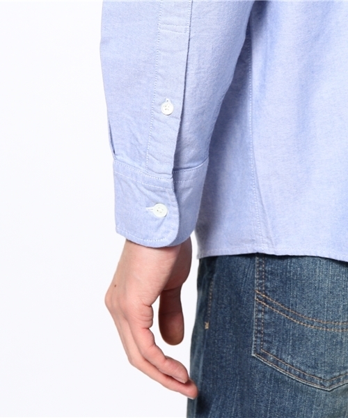 BEAMS（ビームス）の「○BEAMS / ビッグシルエット ボタンダウンシャツ（シャツ/ブラウス・メンズ・ホワイト/ブルー・MEDIUM/LARGE）」の3枚目の写真