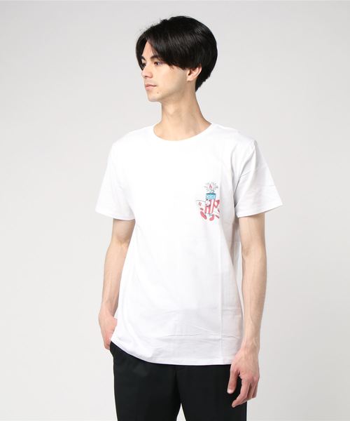 BILLABONG（ビラボン）の「半袖Tシャツ BILLABONG DESI AJ011-284（Tシャツ/カットソー・メンズ・ホワイト/コバルトブルー・L/M）」の2枚目の写真