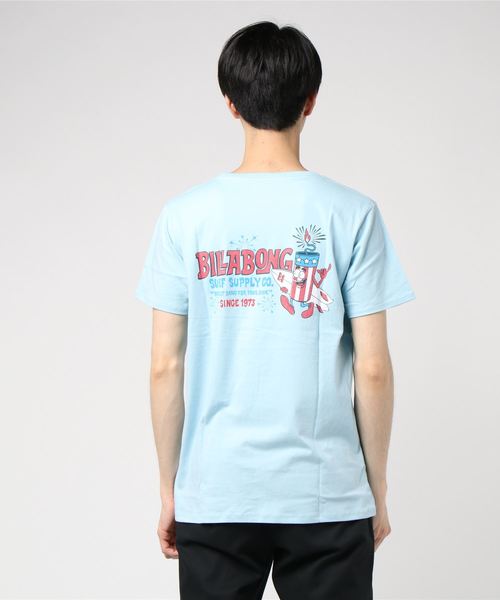 BILLABONG（ビラボン）の「半袖Tシャツ BILLABONG DESI AJ011-284（Tシャツ/カットソー・メンズ・ホワイト/コバルトブルー・L/M）」の4枚目の写真
