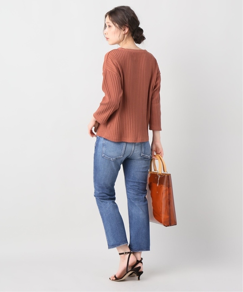 B.C STOCK(ベーセーストック)の「アイレットジャガードスキッパープルオーバー(Tシャツ/カットソー・レディース・ホワイト/ピンク/オレンジ・FREE)」の14枚目の写真