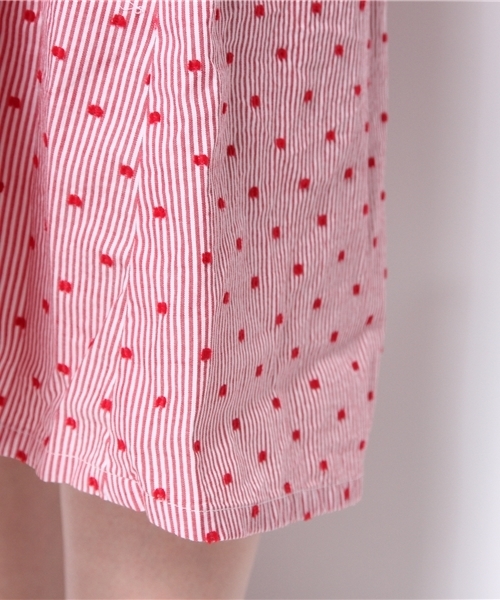 BEAMS BOY（ビームスボーイ）の「○BEAMS BOY / ジャカード 切替 ノースリーブ ワンピース **（ワンピース・レディース・ブラック系その他/ブラック/レッド/ネイビー・ONE SIZE）」の10枚目の写真