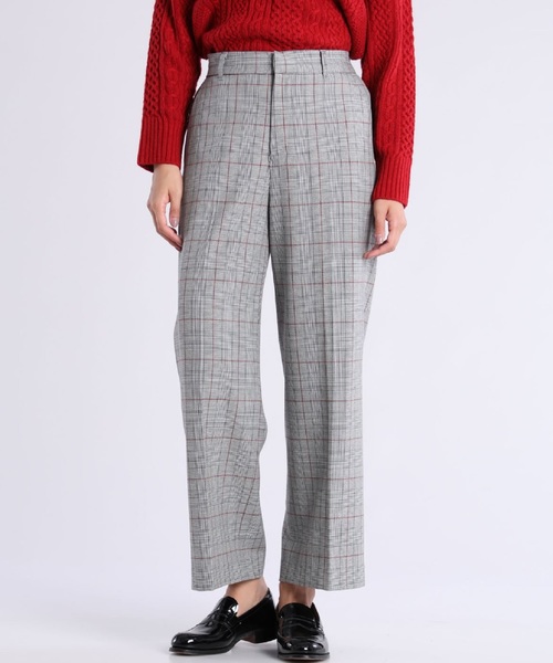 CLEAR IMPRESSION (クリアインプレッション)の「チェック柄ワイドパンツ《Memorich Warm》【steady.10月号掲載】【Ray10月号掲載】(パンツ)」|スミクロ