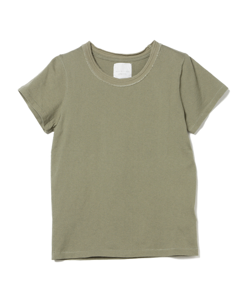 Ray BEAMS（レイビームス）の「Ray BEAMS / タックリブ 天竺 クルーネック Tシャツ（Tシャツ/カットソー・レディース・オフホワイト/シルバー/ネイビー/ブラック・1/0）」の9枚目の写真