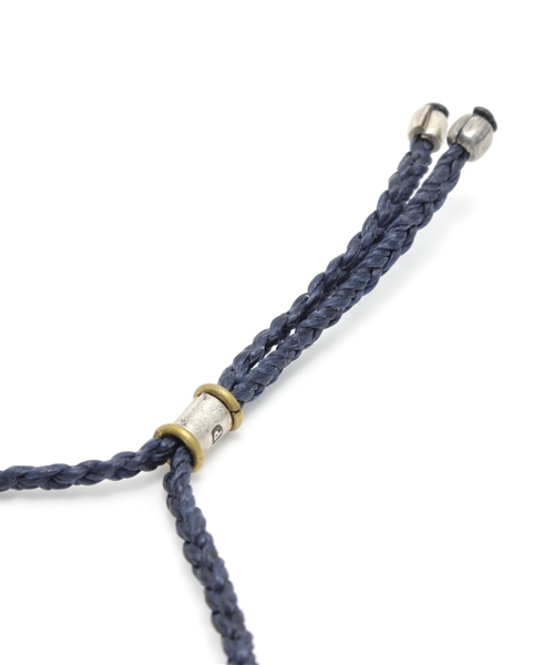 amp japan(アンプジャパン)の「Braid Waxed Cord Bracelet -Arrow-(コード ブレスレット)(ブレスレット・メンズ・ネイビー・FREE)」の3枚目の写真