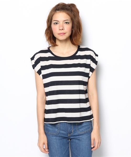 Chico（チコ）の「タック袖T（Tシャツ/カットソー・レディース・ホワイト/レッド/ネイビー/ブラック/グレー・FREE）」の18枚目の写真