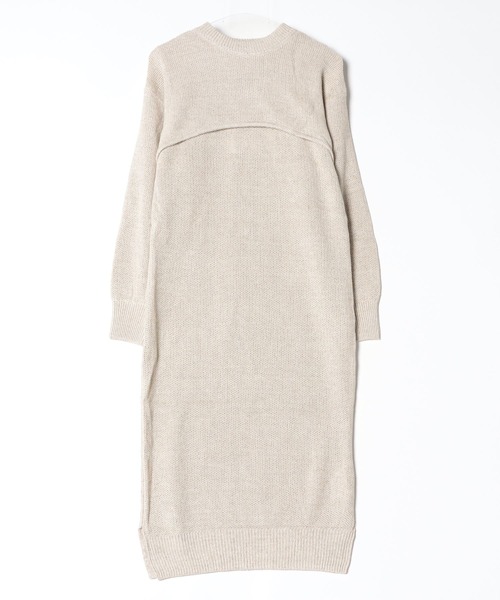 JANESMITH(ジェーンスミス)の「JANESMITH ジェーンスミス / 2WAY RAYARD ONEPIECE レイヤードワンピース(ワンピース・レディース・ベージュ/ネイビー/サックスブルー・38/36)」の9枚目の写真