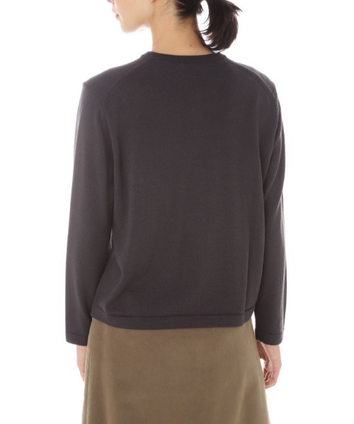 SUNSPEL（サンスペル）の「SUNSPEL / WOMEN’S FINE MERINO WOOL（ニット/セーター・レディース・ライトグレー/チャコール・1/2）」の7枚目の写真