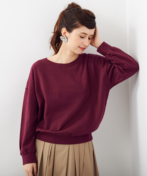 Another Edition(アナザーエディション)の「AE LIKE SUNNY DAY PO(スウェット・レディース・ホワイト/グレー/ワイン・フリ-)」の4枚目の写真