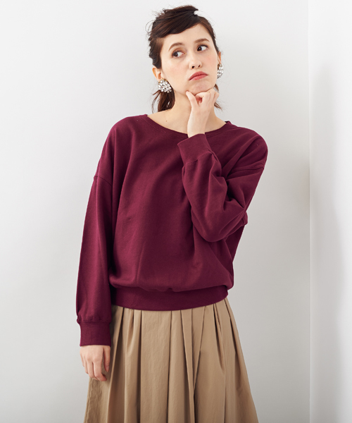 Another Edition(アナザーエディション)の「AE LIKE SUNNY DAY PO(スウェット・レディース・ホワイト/グレー/ワイン・フリ-)」の5枚目の写真