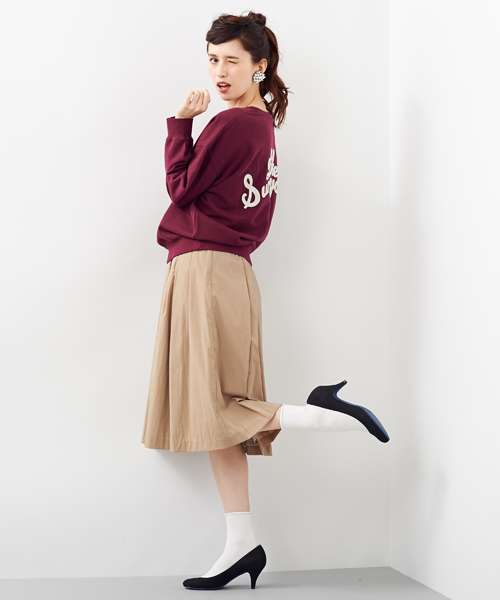 Another Edition(アナザーエディション)の「AE LIKE SUNNY DAY PO(スウェット・レディース・ホワイト/グレー/ワイン・フリ-)」の11枚目の写真