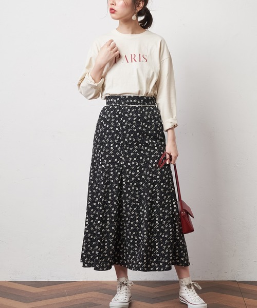 natural couture（ナチュラルクチュール）の「CITYロゴTシャツ（Tシャツ/カットソー・レディース・ベージュ/オフホワイト/ピンク/ナチュラル・FREE）」の13枚目の写真