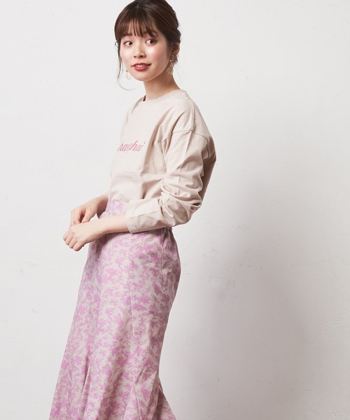 natural couture（ナチュラルクチュール）の「CITYロゴTシャツ（Tシャツ/カットソー・レディース・ベージュ/オフホワイト/ピンク/ナチュラル・FREE）」の19枚目の写真