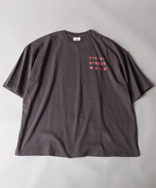 VISION STREET WEAR（ヴィジョンストリートウェア）の「【VISION STREET WEAR】ベビーウェイト オリジナルデザインプリント ビッグシルエット 半袖Tシャツ（Tシャツ/カットソー・メンズ・チャコールグレー/ライトグレー/ベージュ/パープル/オフホワイト/ネイビー/ミント/チャコール/ホワイト系その他/グリーン系その他/グレー系その他/ホワイト系その他2/パープル系その他/グレー系その他3/ホワイト系その他3/ケリー/グレー系その他2/ベージュ系その他/パープル系その他2/ホワイト系その他4・M/L/LL）」の22枚目の写真