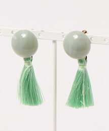 【tschuss(チュース)】ドイツ製アクリル&フリンジイヤリング