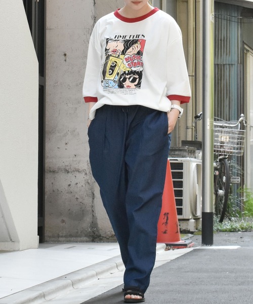 おしゃれスタ(オシャレスタ)の「ストレッチデニムシェフパンツ(IR) オーバーサイズ メンズ レディース(デニムパンツ・メンズ・ケミカルウォッシュ/ワンウォッシュ・M/L/XL/S)」の8枚目の写真
