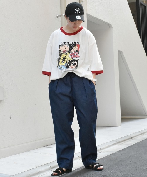 おしゃれスタ(オシャレスタ)の「ストレッチデニムシェフパンツ(IR) オーバーサイズ メンズ レディース(デニムパンツ・メンズ・ケミカルウォッシュ/ワンウォッシュ・M/L/XL/S)」の10枚目の写真