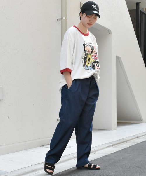 おしゃれスタ(オシャレスタ)の「ストレッチデニムシェフパンツ(IR) オーバーサイズ メンズ レディース(デニムパンツ・メンズ・ケミカルウォッシュ/ワンウォッシュ・M/L/XL/S)」の12枚目の写真