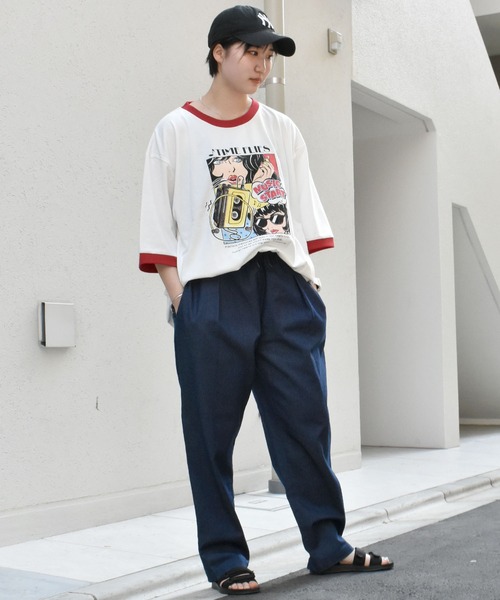 おしゃれスタ(オシャレスタ)の「ストレッチデニムシェフパンツ(IR) オーバーサイズ メンズ レディース(デニムパンツ・メンズ・ケミカルウォッシュ/ワンウォッシュ・M/L/XL/S)」の13枚目の写真