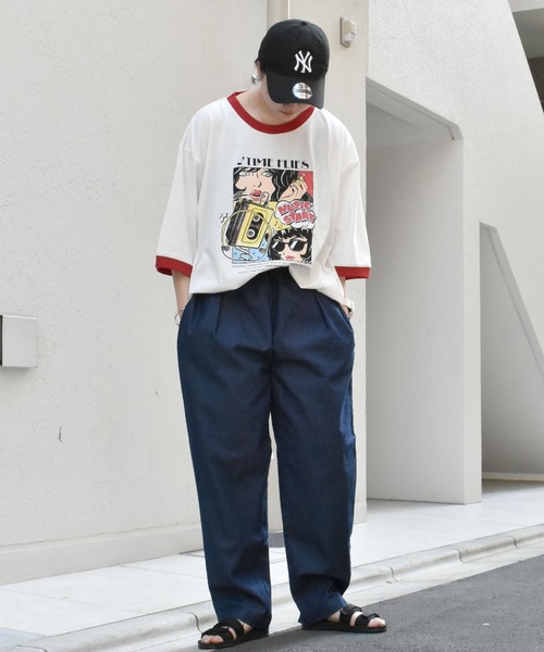 おしゃれスタ(オシャレスタ)の「ストレッチデニムシェフパンツ(IR) オーバーサイズ メンズ レディース(デニムパンツ・メンズ・ケミカルウォッシュ/ワンウォッシュ・M/L/XL/S)」の14枚目の写真
