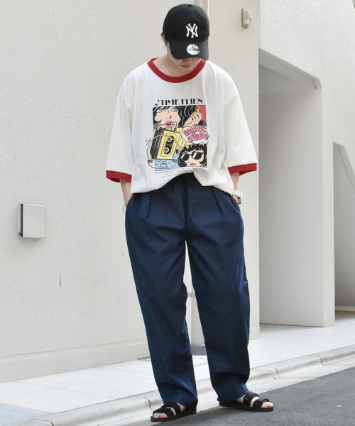 おしゃれスタ(オシャレスタ)の「ストレッチデニムシェフパンツ(IR) オーバーサイズ メンズ レディース(デニムパンツ・メンズ・ケミカルウォッシュ/ワンウォッシュ・M/L/XL/S)」の15枚目の写真