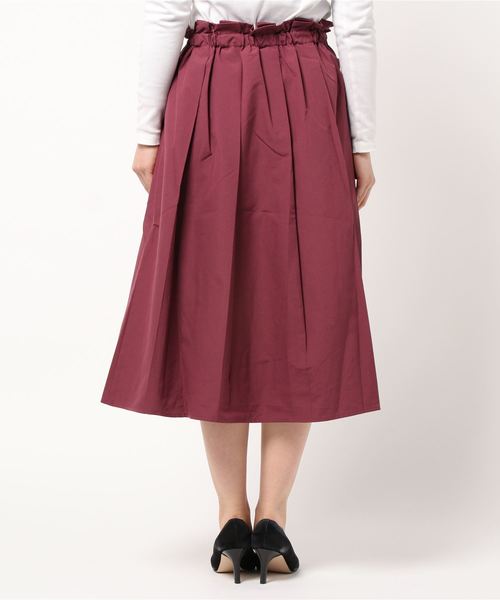 axes femme（アクシーズファム）の「レースラッフル×プリーツＳＫ（スカート・レディース・ネイビー/ブラウン/ピンク系その他・MEDIUM）」の5枚目の写真