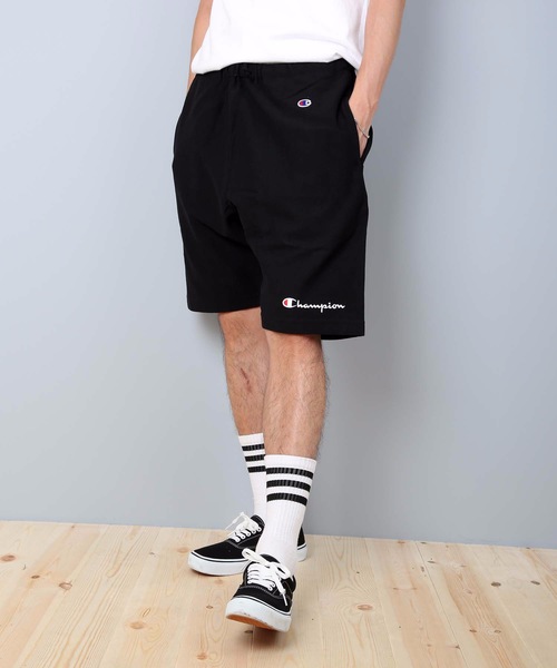 Champion（チャンピオン）の「【CHAMPION/チャンピオン】リバースウイーブショーツ　Ｃ３－Ｐ５０７　ワンポイント刺繍　スエットパンツ（スウェットパンツ・メンズ・グレー/ネイビー/ブラック・LARGE/MEDIUM/X-LARGE）」の2枚目の写真