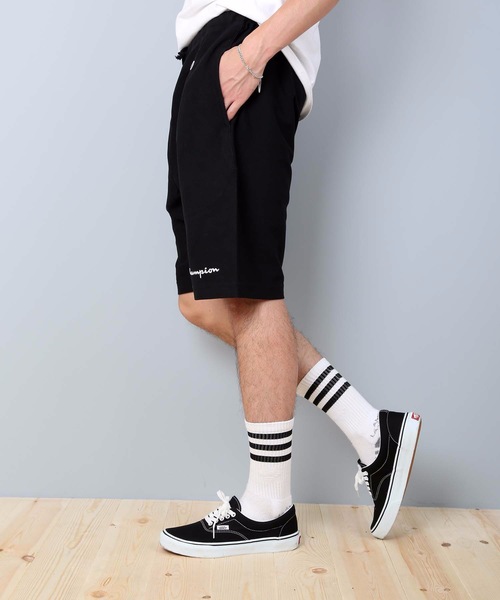 Champion（チャンピオン）の「【CHAMPION/チャンピオン】リバースウイーブショーツ　Ｃ３－Ｐ５０７　ワンポイント刺繍　スエットパンツ（スウェットパンツ・メンズ・グレー/ネイビー/ブラック・LARGE/MEDIUM/X-LARGE）」の5枚目の写真