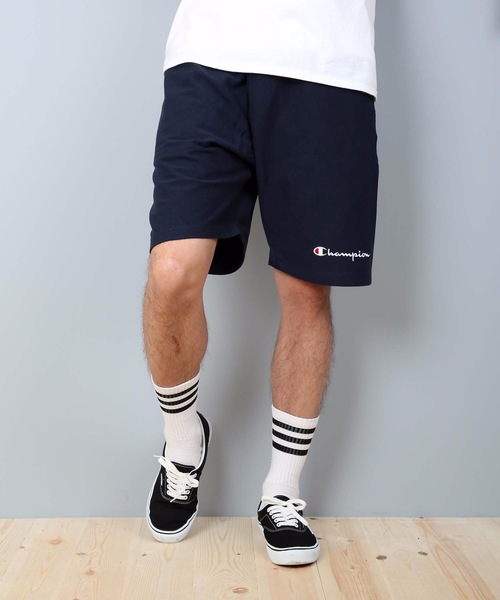 Champion（チャンピオン）の「【CHAMPION/チャンピオン】リバースウイーブショーツ　Ｃ３－Ｐ５０７　ワンポイント刺繍　スエットパンツ（スウェットパンツ・メンズ・グレー/ネイビー/ブラック・LARGE/MEDIUM/X-LARGE）」の13枚目の写真