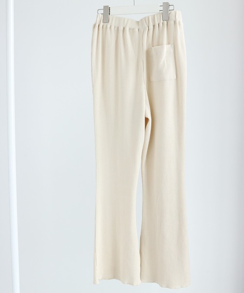 AMERICAN HOLIC（アメリカンホリック）の「ワッフルワイドパンツ ＊（その他パンツ・レディース・アイボリー/チャコールグレー・MEDIUM/LARGE/L/M）」の8枚目の写真