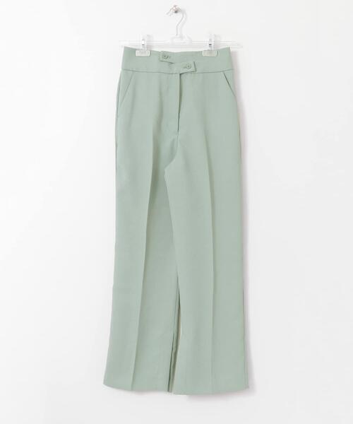 LAATO(ラート)の「ALTERNATE BUTTON PANTS(その他パンツ・レディース・グリーン/チャコールグレー/ベージュ・FREE)」の4枚目の写真