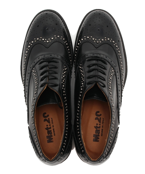 NANO universe（ナノユニバース）の「MAT:20/ ガラスレザーウィングチップシューズ /L（ドレスシューズ・レディース・ブラック・36/38/37）」の4枚目の写真