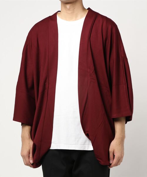 カヤ（カヤ）の「【カヤ】-KETAKASHI- 気高しメンズ羽織り（カーディガン/ボレロ・メンズ・エンジ/ネイビー/スミクロ・FREE）」の20枚目の写真