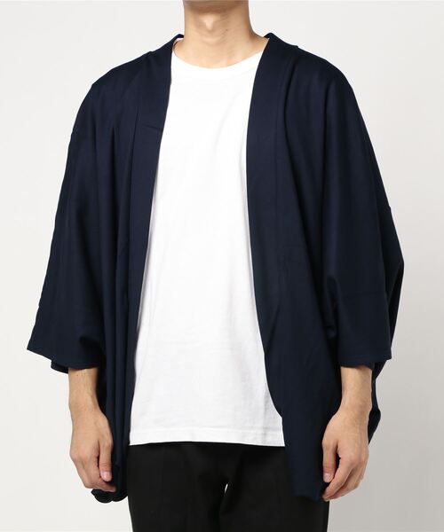 カヤ（カヤ）の「【カヤ】-KETAKASHI- 気高しメンズ羽織り（カーディガン/ボレロ・メンズ・エンジ/ネイビー/スミクロ・FREE）」の4枚目の写真