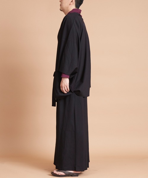 カヤ（カヤ）の「【カヤ】-KETAKASHI- 気高しメンズ羽織り（カーディガン/ボレロ・メンズ・エンジ/ネイビー/スミクロ・FREE）」の13枚目の写真