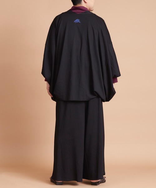 カヤ（カヤ）の「【カヤ】-KETAKASHI- 気高しメンズ羽織り（カーディガン/ボレロ・メンズ・エンジ/ネイビー/スミクロ・FREE）」の14枚目の写真