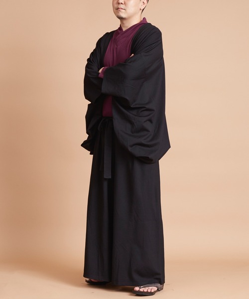 カヤ（カヤ）の「【カヤ】-KETAKASHI- 気高しメンズ羽織り（カーディガン/ボレロ・メンズ・エンジ/ネイビー/スミクロ・FREE）」の19枚目の写真