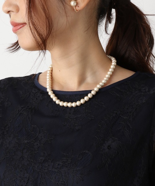 GLOBAL WORK（グローバルワーク）の「華奢レースロングワンピース【MATINEE　LINE】/894635（ワンピース・レディース・ネイビー/グリーン系その他6/ブルー系その他4・MEDIUM/LARGE）」の10枚目の写真