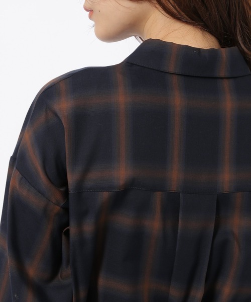 BABYLONE（バビロン）の「チェックシャツワンピース（シャツワンピース  