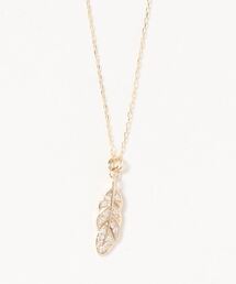 con affetto フェザーネックレス con affetto(ファッション) ネックレス シルバー925フェザー