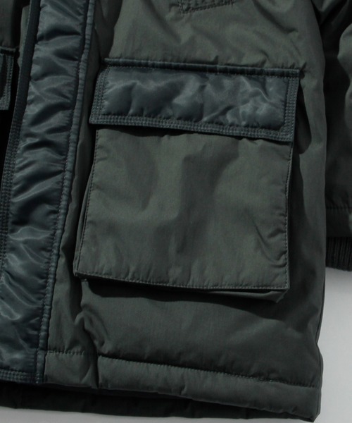 DIESEL（ディーゼル）の「DIESEL（ディーゼル）Kids & Junior ボア付フーディーブルゾンジャケットコート（ダウンジャケット/コート・キッズ・カーキ・4Y/6Y/8Y/10Y/12Y/14Y/16Y）」の7枚目の写真