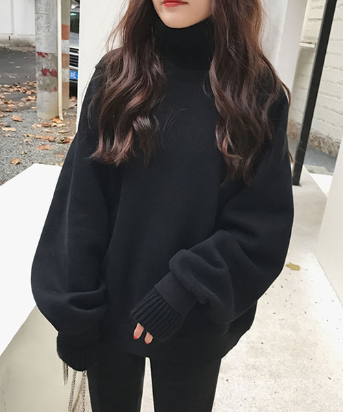 Girly Doll（ガーリードール）の「リブニットドッキングトレーナー（スウェット・レディース・ブラック/ピンク/グリーン/グレー/アイボリー・2XL/XL/L/M）」の9枚目の写真