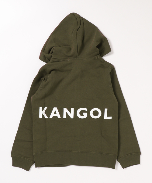Kangol Kids カンゴールキッズ の Kangol Kids カンゴールキッズ バックロゴ Zipパーカー バックプリント ブランドロゴ ジップパーカー パーカー Wear